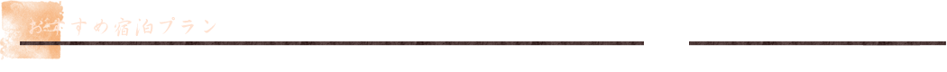 おすすめ宿泊プラン